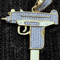 Uzi Gun Diamond Pendant  customdiamjewel   