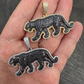 Black Moissanite Panther Jaguar Pendant Necklace  customdiamjewel   