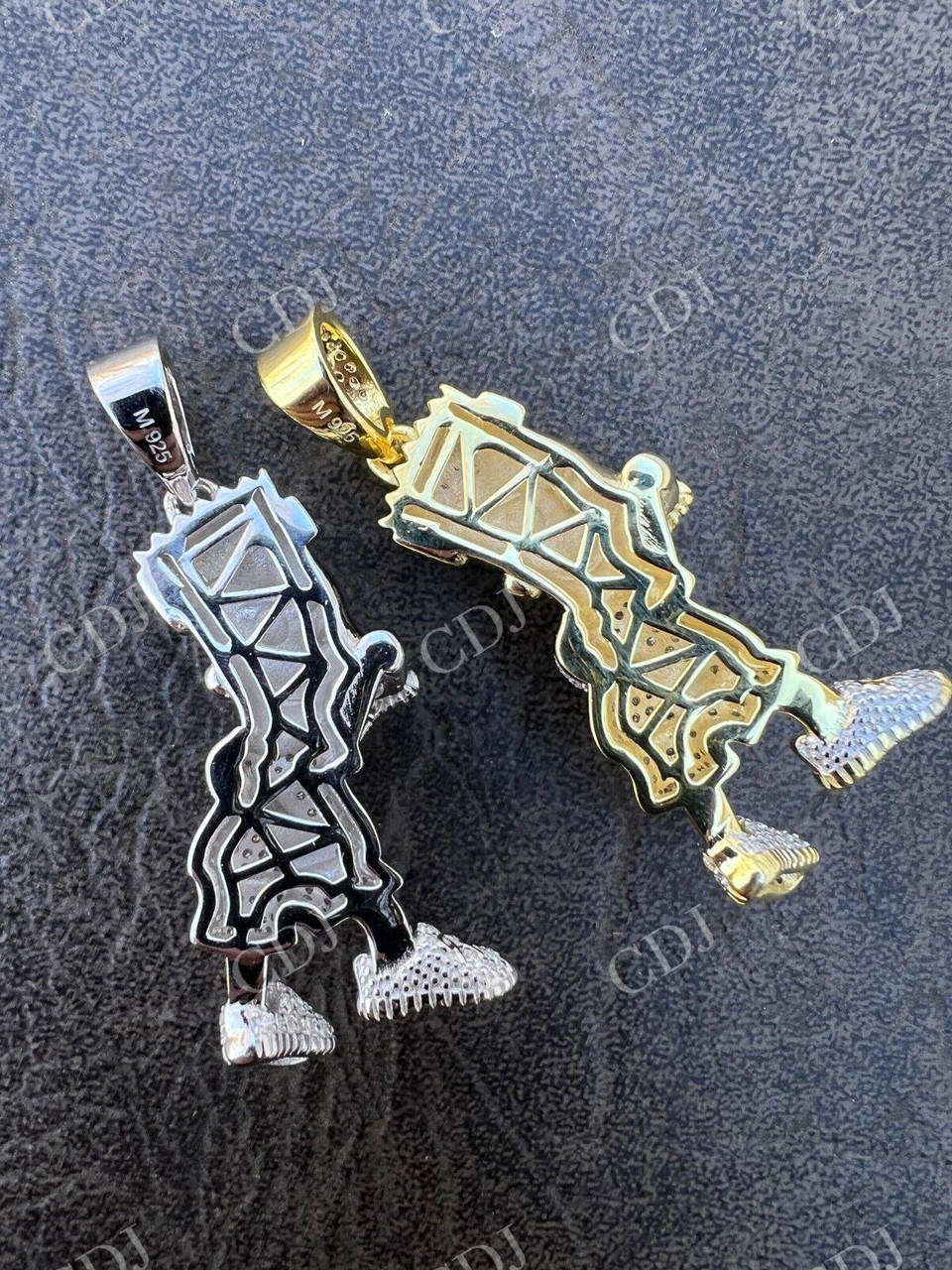 Iced Bart Simpson Pendant  customdiamjewel   