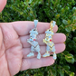 Iced Bart Simpson Pendant  customdiamjewel   