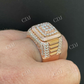 Sqaure Hip Hop Diamond Men's Ring  customdiamjewel   