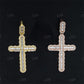 Iced Out Classic Design Baguette Diamond Cross Pendant  customdiamjewel   