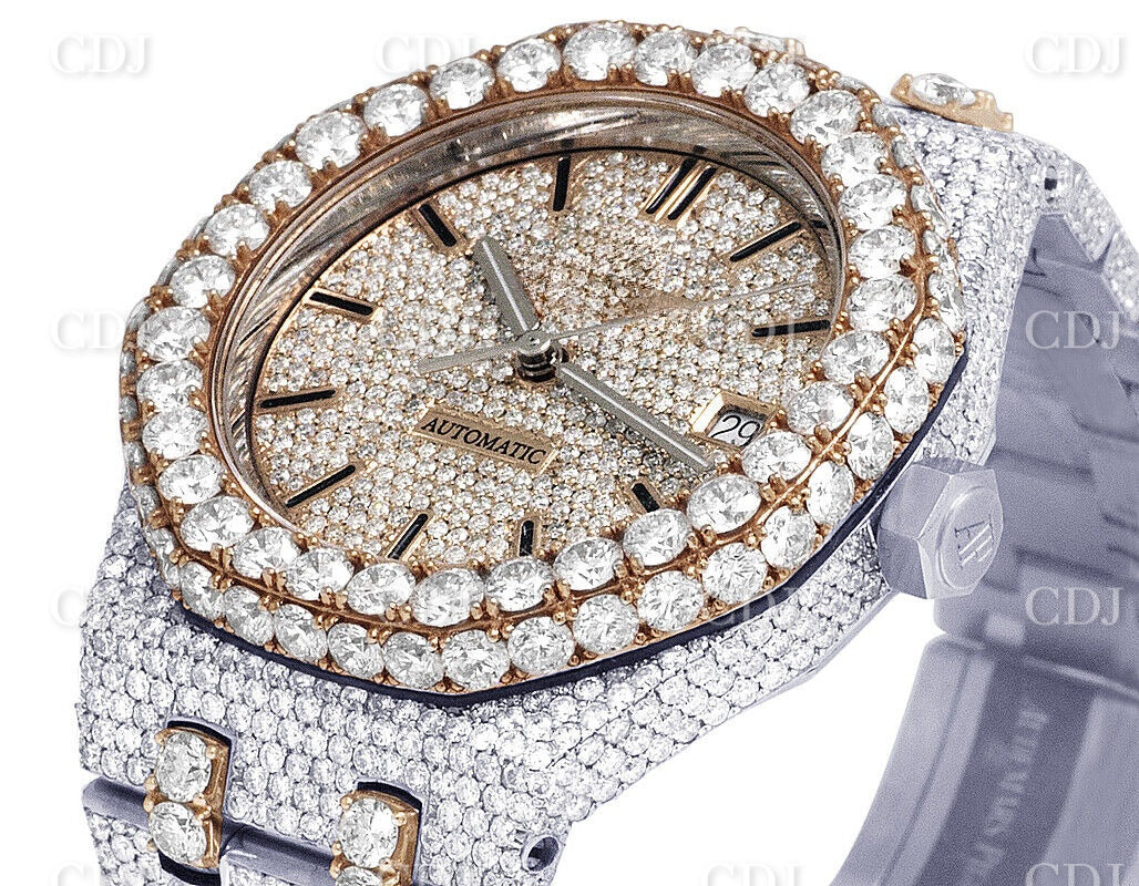 VVS Moissanite Diamond Watch For Men Iced Out Watch Hip Hop Watch For Rappers High Quality Manufacturing In India  customdiamjewel   