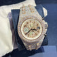 Hip Hop AP Luxury Two Tone Diamond Ice Out Watch  customdiamjewel   