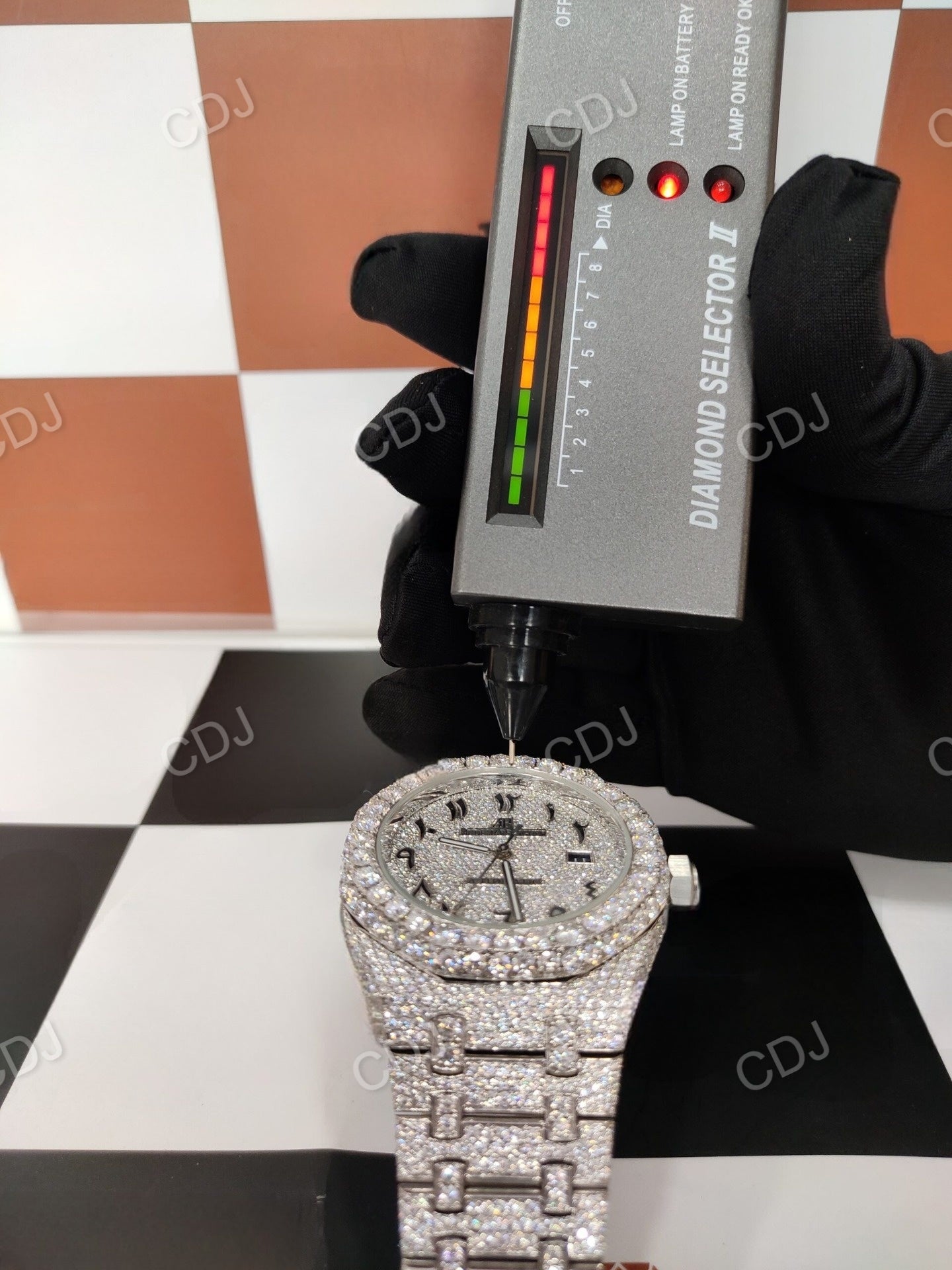 Fully Iced Out Diamond Wrist Watches AP Lab Grown Diamond Men's Wrist Watches Wholesale Manufacture  customdiamjewel   