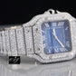 27 CTW (Approx.) Luxury Brand Ice Out Diamond Classic Square Watches For Male  customdiamjewel   