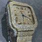 41mm Bust Down Cartier Santos Lab Grown Diamond Watch  customdiamjewel   