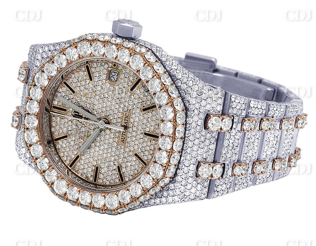 VVS Moissanite Diamond Watch AP Hip Hop Watch Date Just Watch Customized Jewelry 32.75 CTW (Approx)  customdiamjewel   