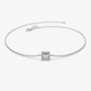 0.06CTW Moissanite Minimalist Baguette Cut Bracelet  customdiamjewel Sterling Silver White Gold VVS-EF