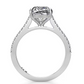 Cushion Cut Tab Prong Eternity Engagement Ring  customdiamjewel   