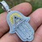 Hamsa Hand Masonic Pyramid Pendant  customdiamjewel   