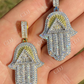 Hamsa Hand Masonic Pyramid Pendant  customdiamjewel   