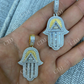 Hamsa Hand Masonic Pyramid Pendant  customdiamjewel   