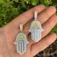 Hamsa Hand Masonic Pyramid Pendant  customdiamjewel   