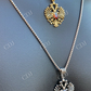 Russian Double Headed Eagle Ruby Pendant  customdiamjewel   