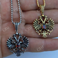 Russian Double Headed Eagle Ruby Pendant  customdiamjewel   