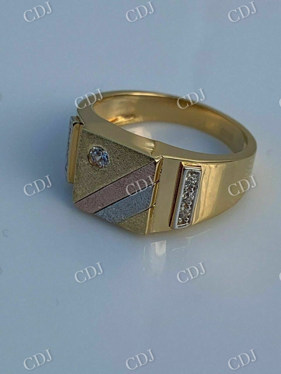 Men's Gold Hip Hop Ring  customdiamjewel   