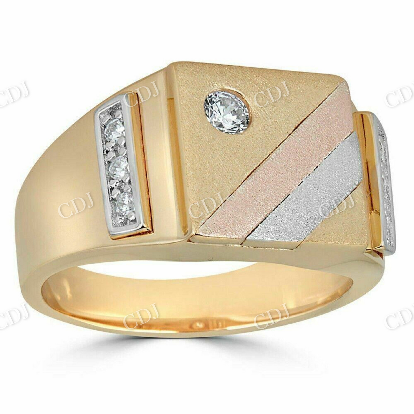 Men's Gold Hip Hop Ring  customdiamjewel   