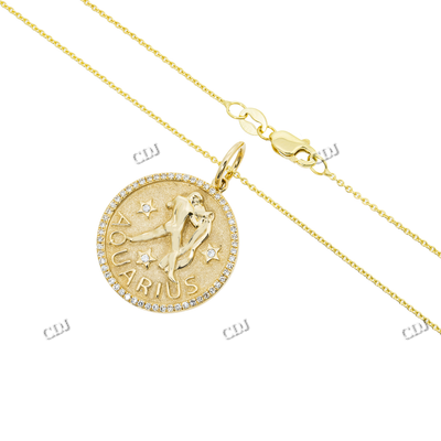 Yellow and Rose Gold Plated Round Hip Hop Pendant hip hop jewelry CustomDiamJewel