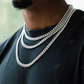 8mm Sterling Silver Hip Hop Cuban Link Chain Necklace  customdiamjewel   