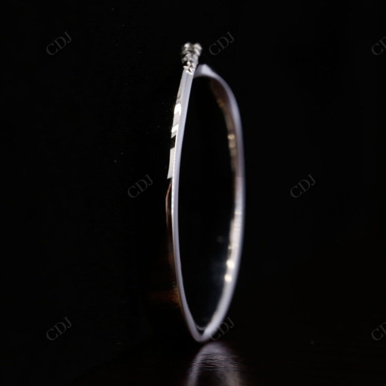 0.04CTW Round Cut Lab Grown Diamond Simple Wedding Band  customdiamjewel   