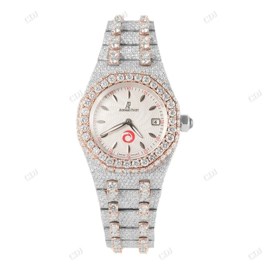 VVS Moissanite Hip Hop Watch  customdiamjewel   