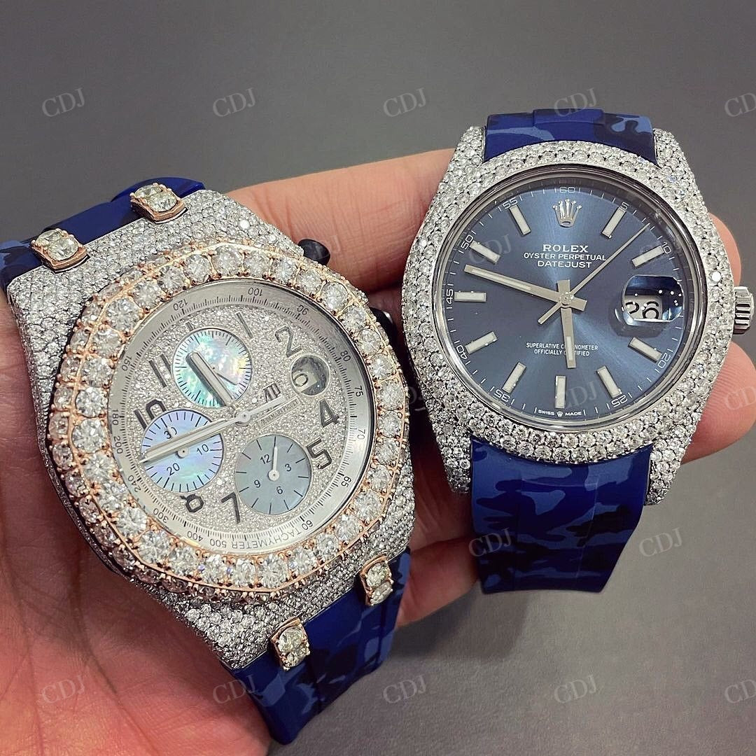 Customized Hip Hop Diamond Luxury Watches  customdiamjewel   