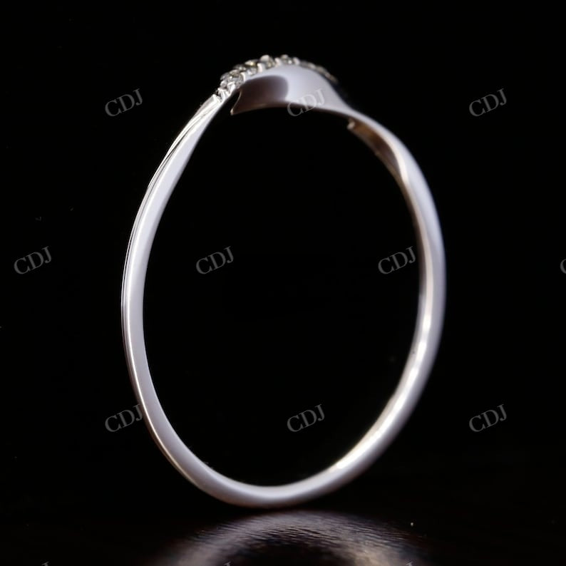 Simple Round Cut Natural Diamond Band  customdiamjewel   