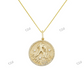 Yellow and Rose Gold Plated Round Hip Hop Pendant hip hop jewelry CustomDiamJewel