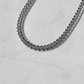 8mm Sterling Silver Hip Hop Cuban Link Chain Necklace  customdiamjewel   