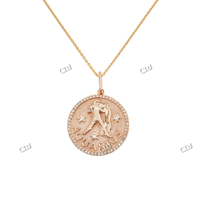 Yellow and Rose Gold Plated Round Hip Hop Pendant hip hop jewelry CustomDiamJewel