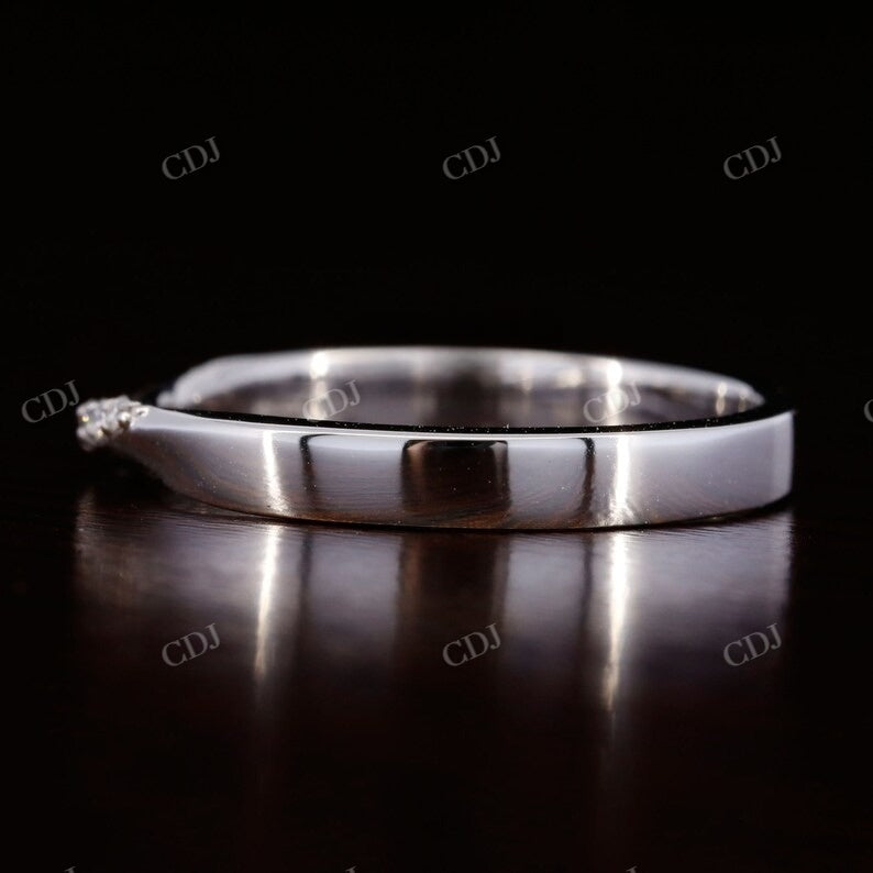 Simple Round Cut Natural Diamond Band  customdiamjewel   