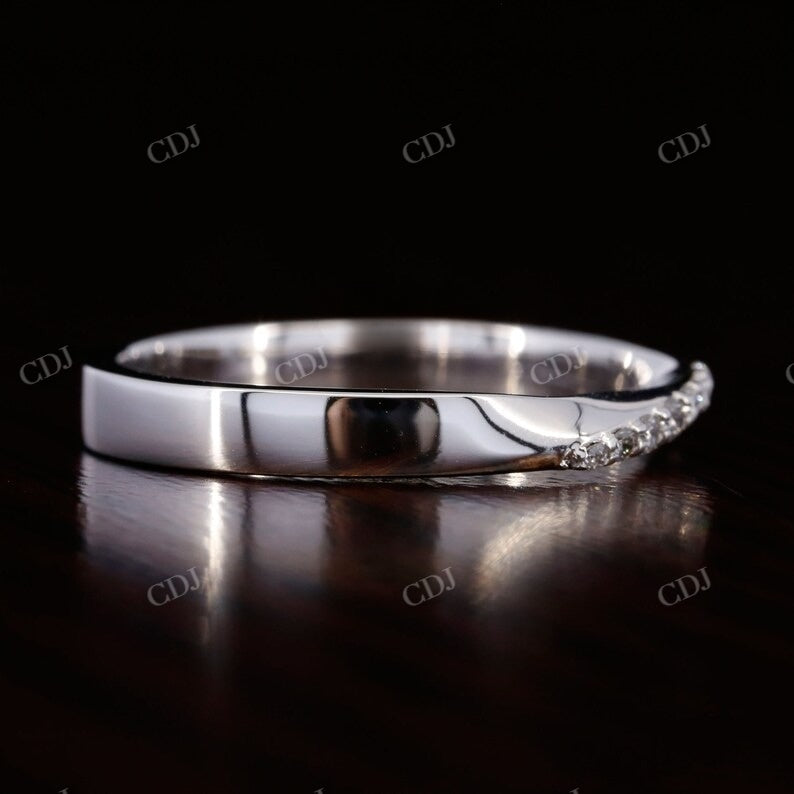 Simple Round Cut Natural Diamond Band  customdiamjewel   