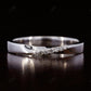 0.04CTW Round Cut Lab Grown Diamond Simple Wedding Band  customdiamjewel 10KT White Gold VVS-EF