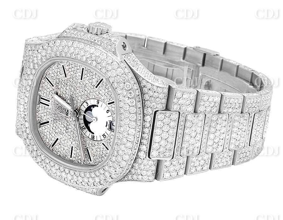 Iced Out Natural Diamond Watch For Men Custom Hip Hop Watch Wholesale Luxury Jewelry Diamond Wrist Watch  customdiamjewel   