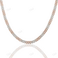 Two Tone Moissanite Cuban Link Chain Neckalce hip hop jewelry CustomDiamJewel