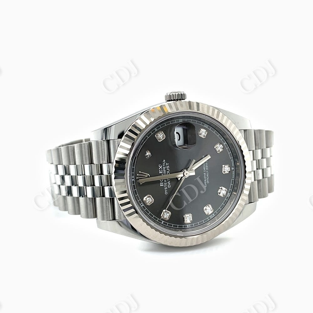 Rolex Datejust Jubilee Band Diamond Set Dial Watch  customdiamjewel   