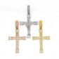 Hip Hop Iced Out Baguette Diamond Cross Pendant  customdiamjewel   