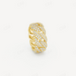 Miami Cuban Link Eternity Gold Band  customdiamjewel   