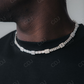 Custom Baguette Diamond Tennis Chain Necklace  customdiamjewel   