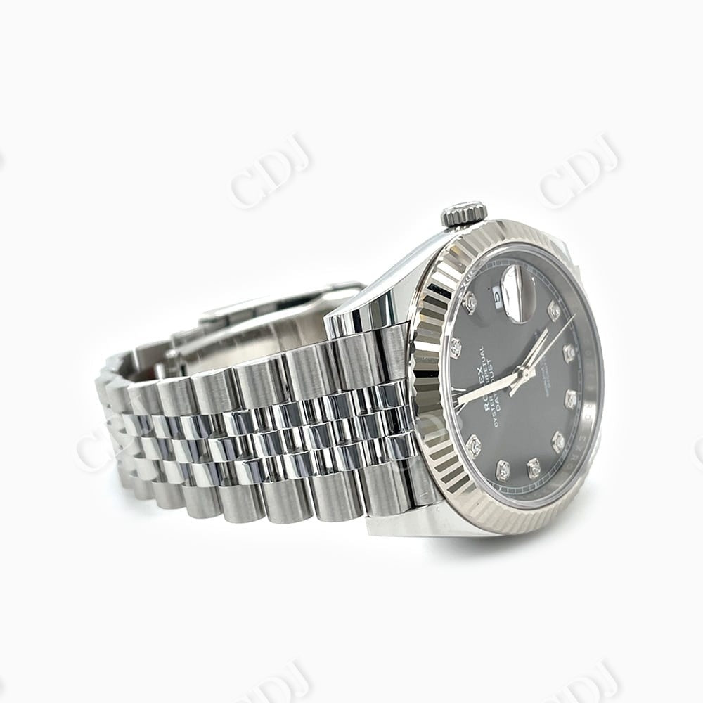 Rolex Datejust Jubilee Band Diamond Set Dial Watch  customdiamjewel   