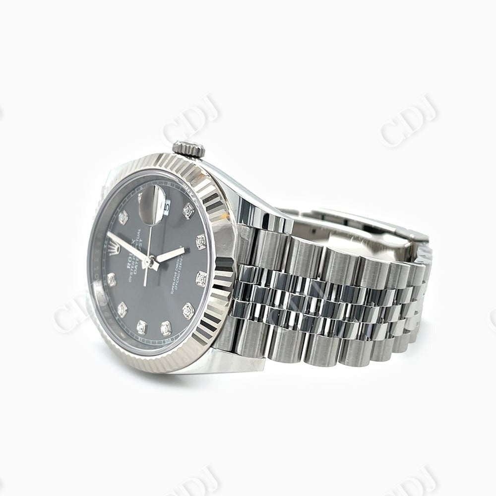 Rolex Datejust Jubilee Band Diamond Set Dial Watch  customdiamjewel   