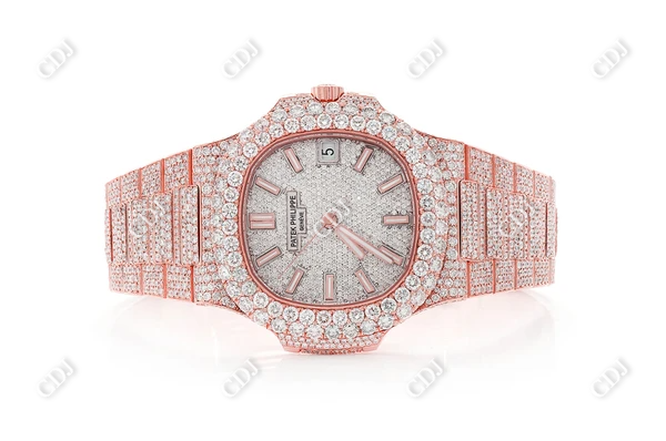 Patek Phillippe Moissanite Watch  customdiamjewel   