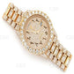 27.00 CTW Customized Gold Pelted Rolex Luxury Diamond Wrist Watch  customdiamjewel   