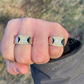 Mens Bling Two Tone Iced Out Hip Hop Ring  customdiamjewel   