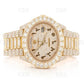 27.00 CTW Customized Gold Pelted Rolex Luxury Diamond Wrist Watch  customdiamjewel   