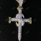 Super Iced Diamond Nail Cross Pendant  customdiamjewel   