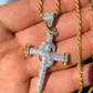 Super Iced Diamond Nail Cross Pendant  customdiamjewel   