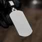 Sterling Silver Lab Grown Diamond Dog Tag Pendant hip hop jewelry CustomDiamJewel   