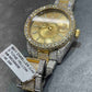 Rolex Sky Dweller Champagne Dial Iced Out Watch  customdiamjewel   